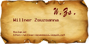 Willner Zsuzsanna névjegykártya